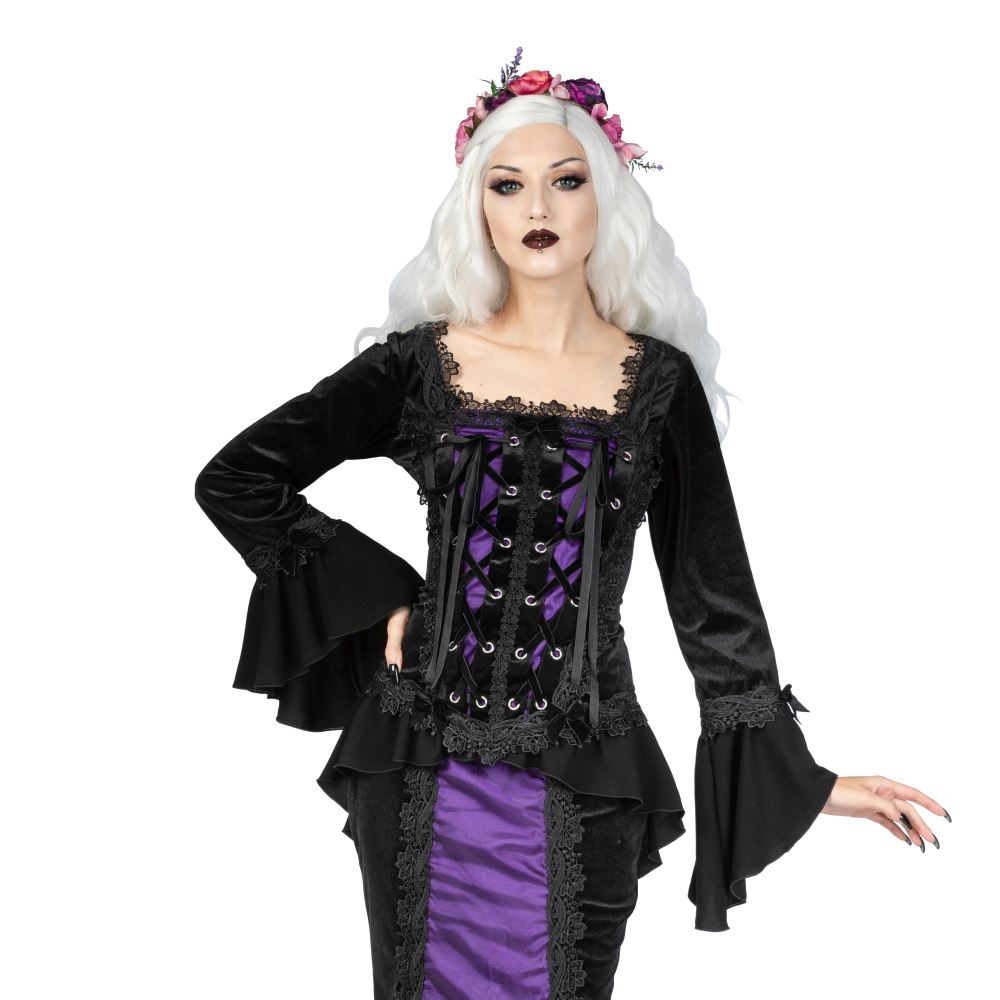 Sinister - 1131 Longsleeve top - Zwart/Paars